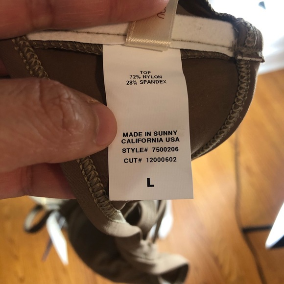 ECO Peace Brown Bikini Swimwear Top - Picture 12 of 15